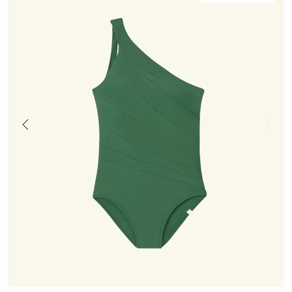 summersalt Sidestroke One-Shoulder Green One-Piece Swimsuit - Picture 2 of 4